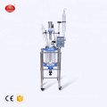 Double Layer Glass Chemical Continuous Stirred Tank Lab Reactor Price